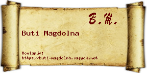 Buti Magdolna névjegykártya